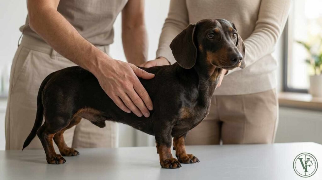 cuidados de tu perro teckel. Como prevenir la IVDD en perros o enfermedad del disco intervertebral. Criterio veterinario VetFauna.com